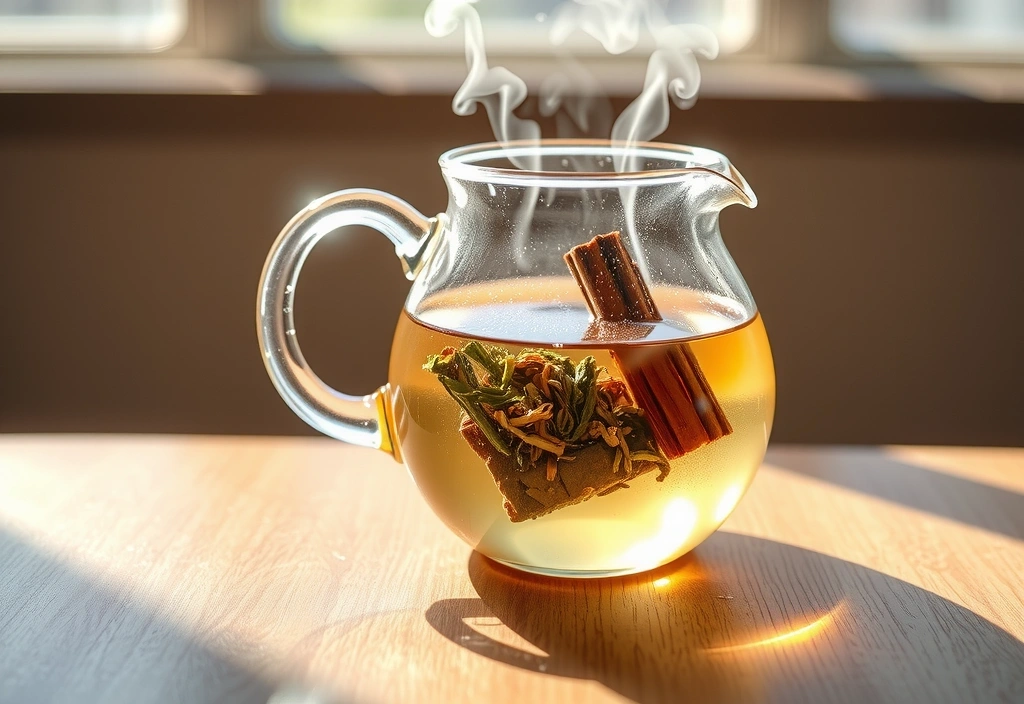 Brewing herbal tea